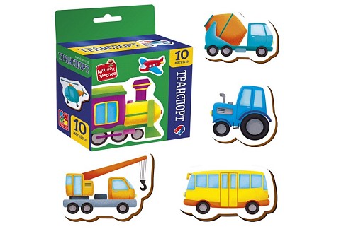 Гра розвиваюча Vladi Toys набір магнітів. Транспорт"  VT3106-35"