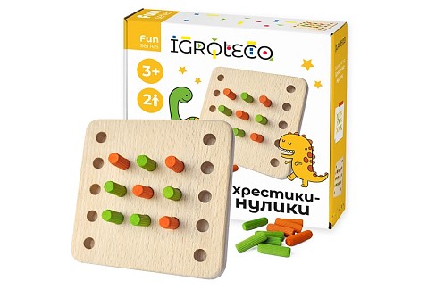 Дерев'яна гра Хрестики-нулики"  Ігр0576"