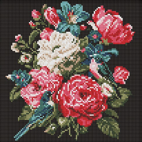 Набір з алмазною мозаїкою Букет життя" 30х30см  AMO20082"