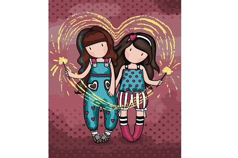 Набір для розпису по номерах Fireworks Santoro Gorjuss Collection" 30х40см KHO8681"