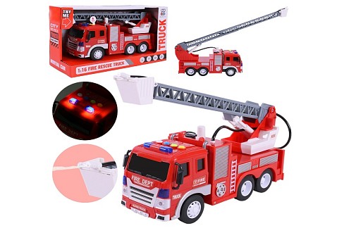 Машина  арт. ZY228A (36шт/2)  батар. Пожежна машина, світло,звук,бризкає водою, короб. 32*11,5*18,5с