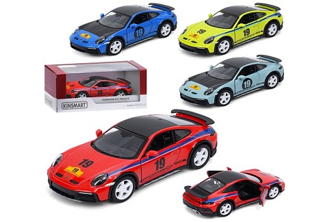 Машина KT5467WFA (24шт) інерція, метал, 12,5см, 1:36, відчиняються двері, гумові колеса, 4 кольори,