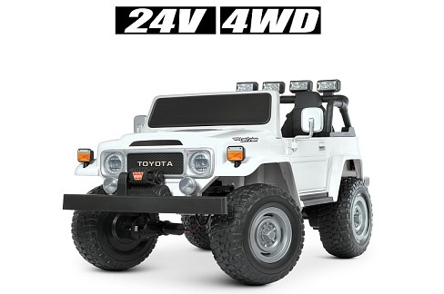 Джип M 4968EBLR-1(24V) (1шт) 2,4G, 4*80W, 1*24V7AH, EVA, USB, муз,шкіра, світло,білий