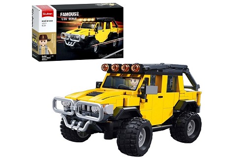 Конструктор SLUBAN M38-B1359 (24шт) джип, фігурка, 324дет, в кор-ці, 30-19-6,5см