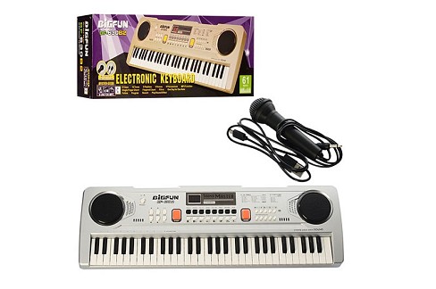 Синтезатор BF-630B2 61 клавіша, мікрофон, USB, MP3, запис, Demo, 2 кольори, живлення від мережі, кор