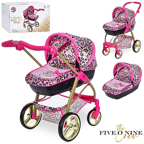 Коляска T726032 (3шт) 50-41-72см,для ляльки, метал, класика, в кор-ці 35-22-56см