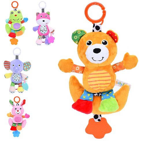 Підвіска м'яка TD2023146-47 (35шт) на коляску/на ліжечко, 34см, прорізувач, розтяжка-музика,плюш, 5