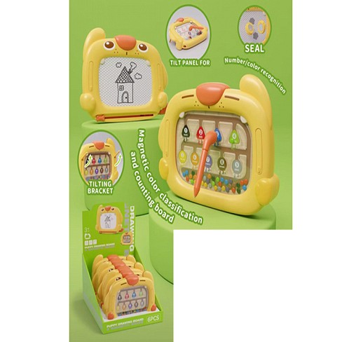 Гра 268-21 (36шт) 2в1, дошка для малювання ч/б, магнітна гра, 25-18-5см, 6шт в дисплеї, 28,5-32,5-19