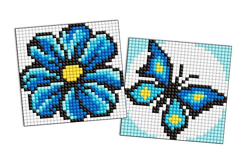 Набір з алмазною мозаїкою на магнітній основі для дітей Синій колір" 9x9см  AMG1062"