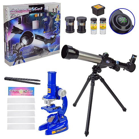 Телескоп+мікроскоп арт. C2112 (1111965) (18шт) короб. 44*40*9см