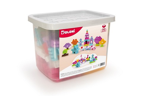 Конструктор Набір для дівчаток 343 деталей у контейнері для зберігання 013999/02