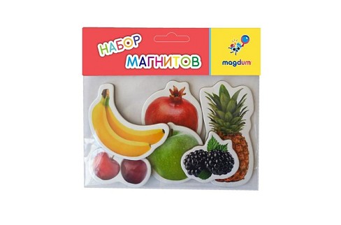Набір магнітів (6шт) Фрукти та ягоди ML4032-20