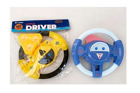 Кермо LH1705 (64шт) 19см, звук, кріплення з присосками, 2 кольори, на бат-ці, у пакеті, 22-24-4,5см