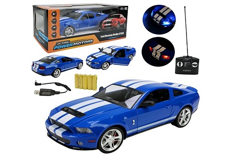 Машина р/к арт. PM1404 BLUE (12шт),POWERMOTORS",1:14 FORD MUSTANG,синій колір,акум.бат., світло, ві"