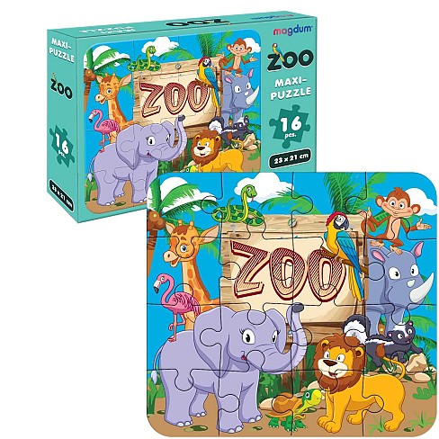 Гра настільна розвиваюча Мaxi-пазл Зоопарк ME5032-01 EN