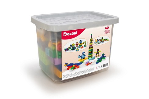 Конструктор Спецтехніка/Аеродром/Ферма/Ранчо 252 деталей у контейнері для зберігання 013999/03