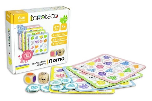 Розумне лото Кольорові звірята"  Ігр0804"