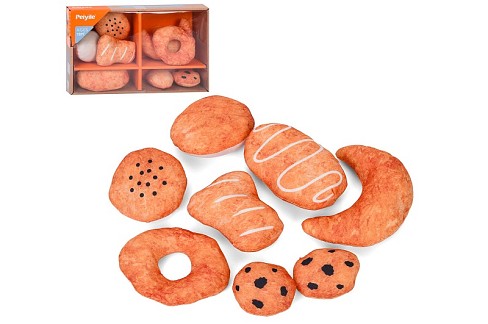 Продукти 6345 (12шт) солодощі, випічка, набір 8шт, м'яка іграшка, в кор-ці, 30-20-5,5см