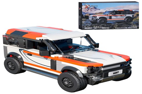 Конструктор 66007 (28шт) авто серія, джип, 15,8см, 406дет, в кор-ці, 28-20-5см