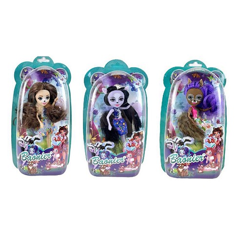 Лялька JJ8572-15-16-17 (108шт) EN, 15см, шарнірна, 3 види, в слюді, 13,5-24,5-5,5см