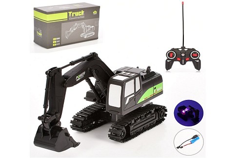 Екскаватор 3009-3 (12шт) р/к, 28см, акум, USB-зарядне, світло, в кор-ці, 24-15-9,5см