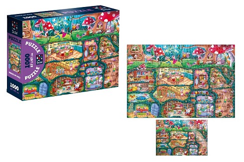 Пазли De.tail. Будиночок мишенят. 1000 деталей DT1000-15