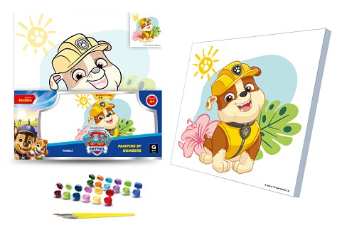 Набір для розпису по номерах 30х30 см QB913-012 Щенячий патруль: Кремез" qbee"