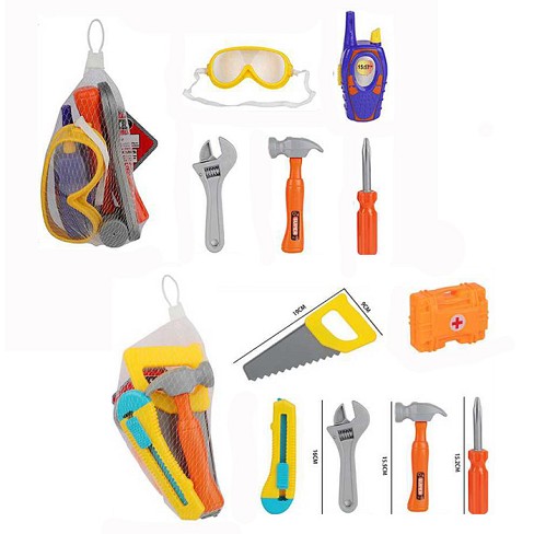 Набір інструментів 024-1-3 (72шт) молоток, викрутка, гайк.ключ, 2 види(окуляри,рація / пила, ніж), в