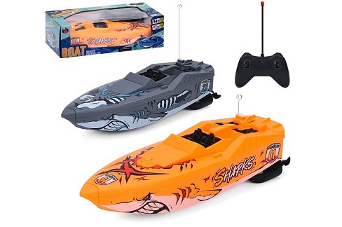 Катер 0036-9 (24шт) р/к, 26см, 2 види, на бат-ці, в кор-ці, 26-9,5-12см