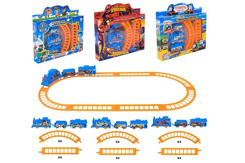 Залізна дорога арт. 808R/808-28R/808-13R (144шт/2) батар 3види, короб. 25*3,5*24см