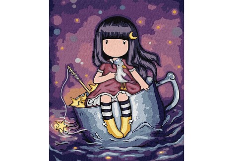 Набір для розпису по номерах  A Night's Quest Santoro Gorjuss Collection" 30х40см КНО8673"