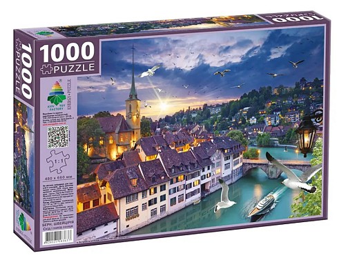 Пазли 1000  Берн.Швейцарія. Схід і захід сонця"  Ен3637"