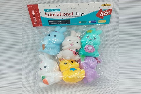 Пискавка арт. CY043 (288шт/2) зайчики, пакет 23см