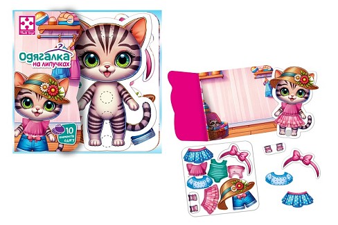 Гра розвиваюча Vladi Toys з липучками Кошеня" VT1320-03"