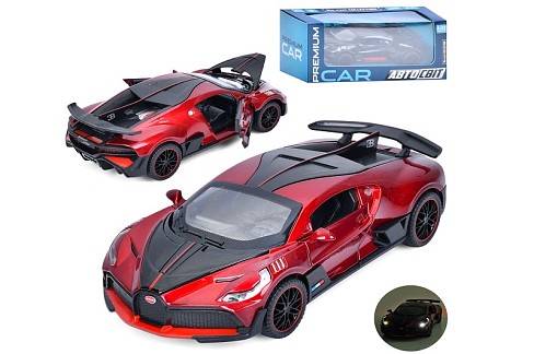 Машина AP-2091 (18шт) АвтоСвіт, 1:32, метал, інерц, 14,5см,звук, світло, відчиняются двері/капот,гум