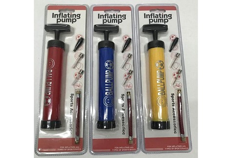Насос MK 4900 (60шт) для кульок/м'ячів/камери, 23,5см, 3 кольори, слюда, 11-36-5см