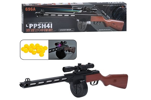 Рушниця 696A (12шт) 70см, пластикові кулі, лазер, світло, на бат(табл), в кор-ці, 73-22,5-5,5см