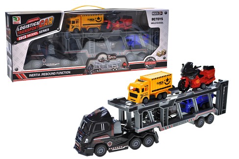 Автовоз BQ700-37 з машинками інерційний в коробці