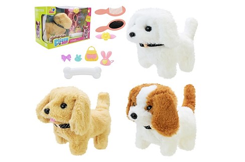 М'яка інтер. іграшка арт. 810-2 (36шт/2) короб.3 види собачка, акс-ри у коробці. 26*13*19,5см