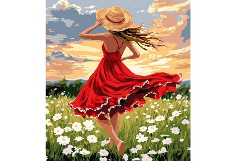 Картина по номерах Танець в полі" 40х50см  KHO8650"