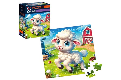 Пазли De.tail. Спритна овечка. 64 деталі DT1234-22 (укр)