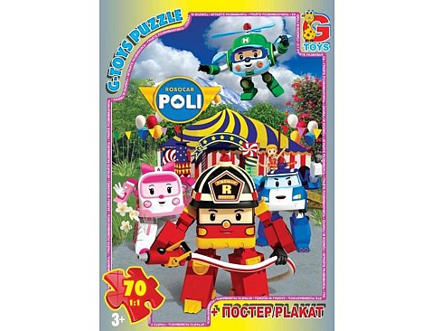 Пазли ТМ G-Toys" із серії "Робокар Поллі", 70 елементів Дж067434 RR"