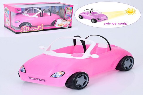 Машинка для ляльки 68436 (18шт) 29см, на сонці змінює колір, в кор-ці, 34,5-20-19см