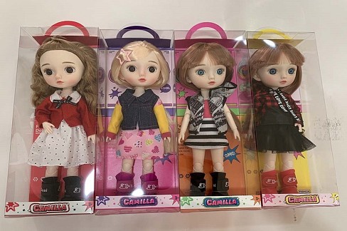 Іграшка лялька арт. A925D    мікс 4 види, в стильному вбранні короб. 36см