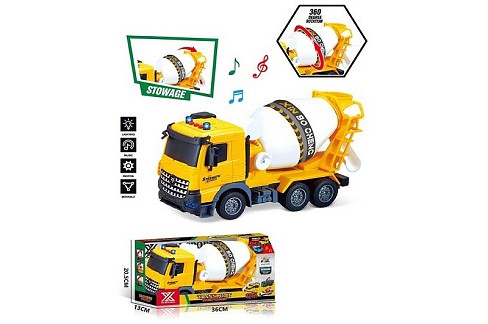Спецтехніка 688-6 C (24) “Бетонозмішувач”, довжина 29 см, підсвічування, звукові ефекти, інерція, гу