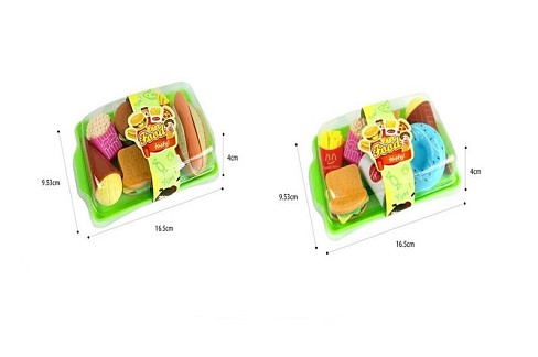 Іграшка  Fast food set арт. 6003/4 (240шт/2)   мікс 2 види, кафе  16*10*4