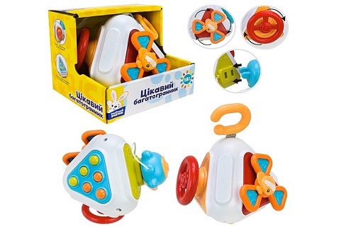 Брязкальце арт. PL-724-78 (72шт) Сонячний зайчик", тактильні, рухомі частини,р-р13,5*10см, короб. 1"