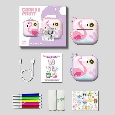 Фотоапарат-принтер M 5 H 1 Штрих=30540 (50) 2 кольори,фронт.камера,дріт micro USB,SD карта,2 рулони