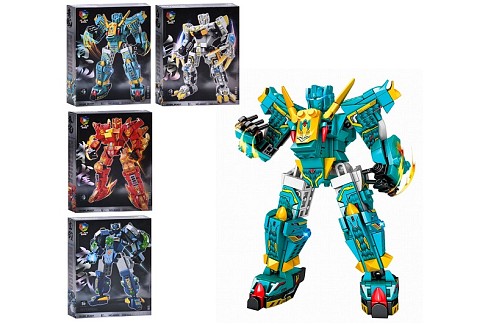 Конструктор 46066-7-8-9 (36шт) робот, від 295дет, 4 види, в кор-ці, 28-38-6,5см