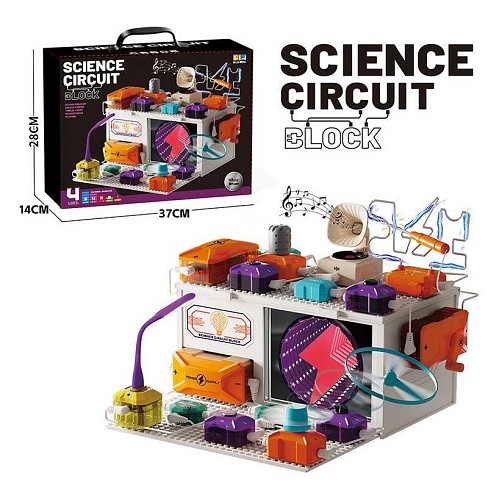 Електронний конструктор D 4009 (18/2) 40 елементів,3 блоки живлення,світло,запускач,на бат.,експерим